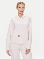 Guess Bluza W4RQ04 KBYE2 Różowy Regular Fit. Czerwone bluzy Guess, l, z aplikacjami, z syntetyku, bez kaptura. Za 209.99 zł.
