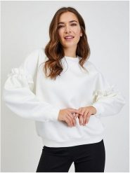 Orsay Bluza w kolorze białym rozmiar: M. Białe bluzy Orsay, m, bez wzorów, bez kaptura. Za 78.99 zł.