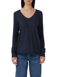 S.Oliver Koszulka w kolorze granatowym rozmiar: 34. Niebieskie bluzki S.Oliver, s, bez wzorów, z bawełny, bez kołnierzyka, bez ramiączek. Za 52.99 zł.