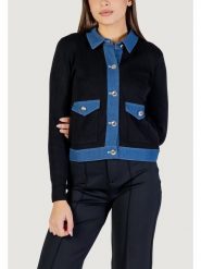 Morgan Kardigan 251-MNAKI Czarny Regular Fit. Czarne kardigany Morgan, xs, bez wzorów, z bawełny. Za 349.99 zł.