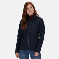 Kurtka Softshellowa Damska Membrana Trójwarstwowa. Niebieskie kurtki sportowe Regatta, s, bez wzorów, z softshellu, bez kaptura, trekkingowe. Za 168.99 zł.