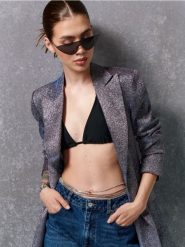 Marynarka - wielobarwny. Marynarki i żakiety Sinsay, l, bez wzorów, eleganckie. W wyprzedaży za 49.99 zł.