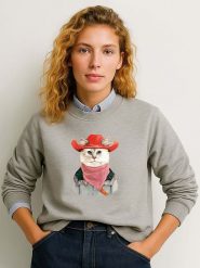 WOOOP Bluza w kolorze szarym rozmiar: L. Szare bluzy Wooop, l, bez wzorów, z bawełny, bez kaptura. Za 100.99 zł.