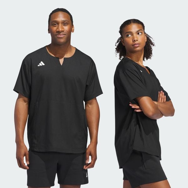 Bluza Adizero Dugout Cage (uniseks). Czarne bluzy Adidas, bez wzorów, z materiału, bez kaptura. Za 279.00 zł.