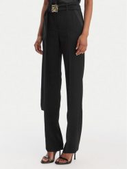 Marella Chinosy Elica 2613131063 Czarny Slim Fit. Czarne spodnie materiałowe Marella, bez wzorów, z syntetyku. Za 879.99 zł.