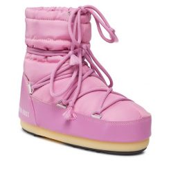 Śniegowce Moon Boot. Czerwone trapery i śniegowce Moon Boot, z nylonu. Za 799.99 zł.