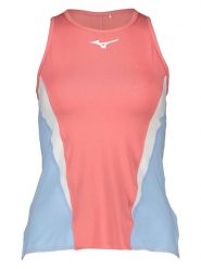 Mizuno Top funkcyjny w kolorze błękitno-różowo-białym rozmiar: XS. Niebieskie koszulki sportowe Mizuno, bez wzorów, z materiału, bez ramiączek. Za 81.45 zł.