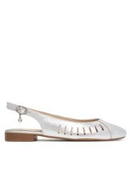 Lasocki Baleriny RST-KOLETTA-15 Srebrny. Szare baleriny Lasocki, bez wzorów, ze skóry, bez obcasa. Za 149.99 zł.