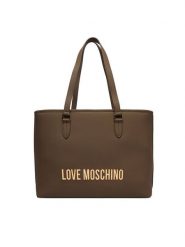 LOVE MOSCHINO Torebka JC4190PP1OKD0203 Brązowy. Brązowe shopper Love Moschino, bez wzorów, ze skóry, bez dodatków. Za 1,049.00 zł.