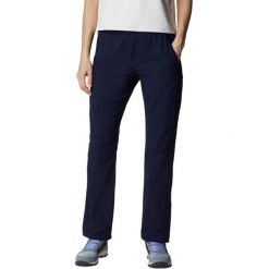 Damskie spodnie turystyczne Columbia Leslie Falls. Niebieskie spodnie sportowe Columbia, xs, bez wzorów, z elastanu, trekkingowe. W wyprzedaży za 183.00 zł.