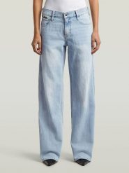 G-Star Dżinsy - Loose fit - w kolorze błękitnym rozmiar: W24/L32. Niebieskie jeansy G-Star, l, z aplikacjami. Za 314.95 zł.