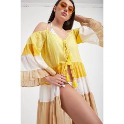 Sukienka plażowa TWINSET U&B. Sukienki Twinset U&B, na plażę, xs, bez wzorów, bez kołnierzyka, bez ramiączek. W wyprzedaży za 733.85 zł.