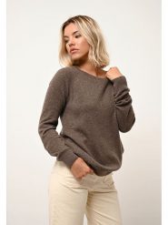 Just Cashmere Kaszmirowy sweter "Abigail" w kolorze brązowym rozmiar: L. Brązowe swetry Just Cashmere, l, bez wzorów, z kaszmiru, bez ramiączek. Za 264.15 zł.