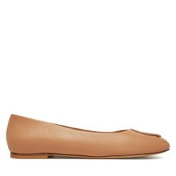 Baleriny Aigner. Brązowe baleriny Aigner, bez wzorów, bez obcasa. Za 889.99 zł.