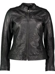 7eleven Skórzana kurtka "Salina" w kolorze czarnym rozmiar: 44. Czarne kurtki 7eleven, bez wzorów, z materiału, bez kaptura. Za 434.99 zł.