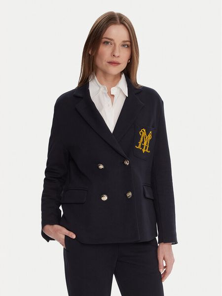 Maryley Marynarka 25IB288/M02/07BL Granatowy Regular Fit. Niebieskie marynarki i żakiety Maryley, m, bez wzorów, z syntetyku. Za 499.99 zł.