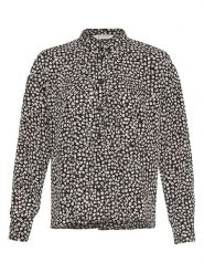 MOSS COPENHAGEN Bluzka w kolorze czarno-białym rozmiar: S. Czarne bluzki Moss Copenhagen, s, bez wzorów, bez kołnierzyka, bez ramiączek. Za 131.43 zł.