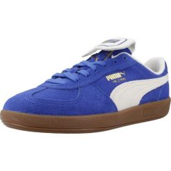 Buty PUMA YELLOW PREMIUM SUEDE Niebieski. Niebieskie obuwie domowe Puma, z tkaniny, trekkingowe. W wyprzedaży za 277.20 zł.
