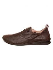Think! Skórzane sneakersy w kolorze brązowym rozmiar: 41,5. Brązowe trampki Think!, bez wzorów, bez zapięcia. Za 299.37 zł.
