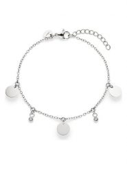 S.Oliver Bransoletka z elementami ozdobnymi rozmiar: onesize. Szare bransoletki S.Oliver, z cyrkonią, ze stali. Za 69.99 zł.