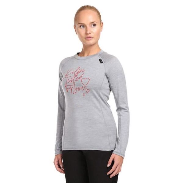 Sweter damski Kilpi Mavora Top. Szare bielizna sportowa Kilpi, s, bez wzorów, z wełny. Za 370.41 zł.