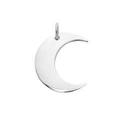 Zawieszka Lune posrebrzana 1,5 cm. Białe bransoletki Lilou, posrebrzane. Za 129.00 zł.
