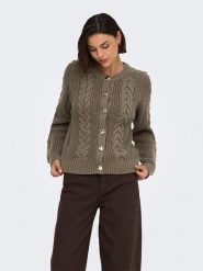 JDY Kardigan w kolorze khaki rozmiar: XL. Brązowe kardigany JDY, xl, bez wzorów, ze splotem. Za 184.95 zł.