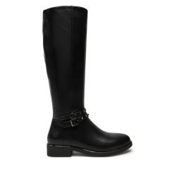 Kozaki Lumberjack. Czarne kozaki Lumberjack, bez obcasa, na płaskiej podeszwie, bez zapięcia. Za 339.99 zł.