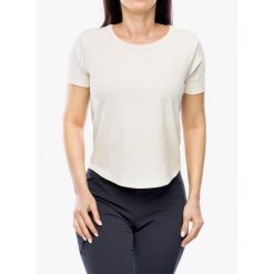 Koszulka bawełniana damska Royal Robbins Basecamp Boxy Tee. Białe koszulki sportowe ROYAL ROBBINS, bez wzorów, z bawełny, bez ramiączek. Za 190.99 zł.