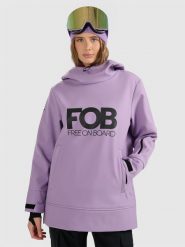 4F Bluza snowboardowa z softshellu membrana 5000 damska - fioletowa S. Fioletowe bluzy 4f, s, bez wzorów, z materiału, bez kaptura. Za 399.99 zł.