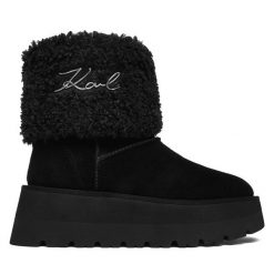 Śniegowce KARL LAGERFELD. Czarne trapery i śniegowce KARL LAGERFELD. Za 1,109.00 zł.