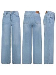 Sublevel Dżinsy - Comfort fit - w kolorze błękitnym rozmiar: L. Niebieskie jeansy Sublevel, l, z aplikacjami, z podwyższonym stanem. Za 136.45 zł.