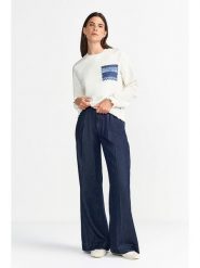 Rich & Royal Bluza w kolorze białym rozmiar: M. Białe bluzy Rich & Royal, m, z aplikacjami, bez kaptura. Za 184.89 zł.