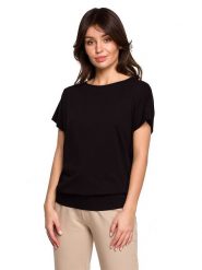 Be Wear Koszulka w kolorze czarnym rozmiar: L. Czarne bluzki Be Wear, l, bez wzorów, bez kołnierzyka, bez ramiączek. Za 79.59 zł.
