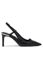 DKNY Szpilki K1500466 Czarny. Czarne szpilki DKNY, bez wzorów, ze skóry, bez obcasa, na szpilce, bez zapięcia. Za 439.99 zł.