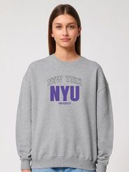 American Universities Bluza "NYU" w kolorze szarym rozmiar: XL. Szare bluzy American Universities, xl, bez wzorów, bez kaptura. Za 88.02 zł.