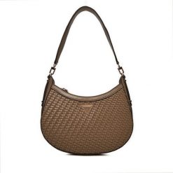 Torebka Guess. Brązowe torebki klasyczne Guess, z aplikacjami, bez dodatków. Za 699.99 zł.