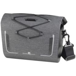 Torba na kierownicę Baggy Waterproof. Szare torby na ramię KLICKFIX, bez wzorów, na ramię, bez dodatków. Za 598.90 zł.