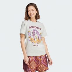Koszulka adidas X FARM Graphic 2. Szare bluzki Adidas, s, bez wzorów, sportowe, bez kołnierzyka, bez ramiączek. Za 149.00 zł.