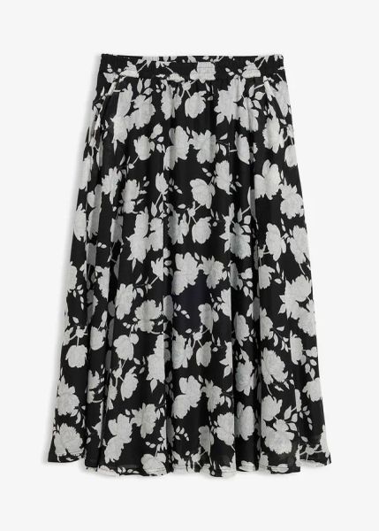 Spódnica maxi. Czarne spódnice bonprix, bez wzorów, maxi. Za 44.99 zł.