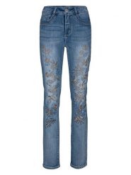 Heine Dżinsy - Regular fit - w kolorze niebieskim rozmiar: W21. Niebieskie jeansy Heine, bez wzorów. Za 108.74 zł.