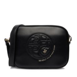 Torebka Beverly Hills Polo Club. Czarne listonoszki Beverly Hills Polo Club, bez wzorów, bez dodatków. Za 149.99 zł.