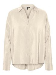 Vero Moda Bluzka "Queeny" w kolorze beżowym rozmiar: XS. Brązowe bluzki Vero Moda, xs, bez wzorów, z lyocellu, bez kołnierzyka, bez ramiączek. Za 41.79 zł.