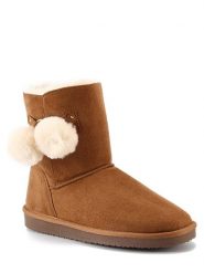 ISLAND BOOT Botki zimowe "Sherbrooke" w kolorze jasnobrązowym rozmiar: 37. Brązowe botki Island Boot, na zimę, bez wzorów, z materiału, bez obcasa, bez zapięcia. Za 127.35 zł.