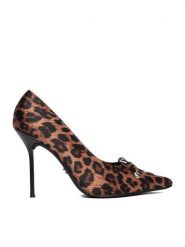 Juicy Couture Szpilki CEO-C5180-1 Brązowy. Brązowe szpilki Juicy Couture, bez wzorów, z materiału, bez obcasa, na szpilce, bez zapięcia. Za 229.99 zł.