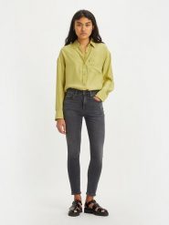 Levi´s Dżinsy "721" - Skinny fit - w kolorze antracytowym rozmiar: W25/L34. Czarne jeansy l, z aplikacjami, z podwyższonym stanem. Za 352.45 zł.