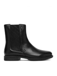 U.S. Polo Assn. Sztyblety CEO-INGRID002W/EL1 Czarny. Czarne botki U.S. Polo Assn., bez wzorów, ze skóry, bez obcasa, na płaskiej podeszwie, bez zapięcia. Za 429.99 zł.