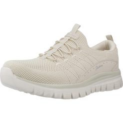 Kapcie SKECHERS GRACEFUL Beżowy. Brązowe obuwie domowe Skechers, bez wzorów, z syntetyku, bez zapięcia. Za 282.99 zł.