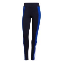 Legginsy adidas Essentials Colorblock W. Niebieskie legginsy Adidas, xs, bez wzorów. Za 49.09 zł.