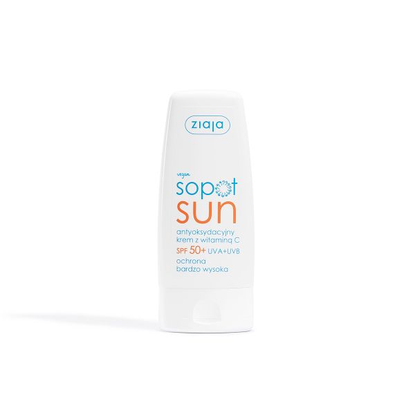 Antyoksydacyjny krem z witaminą C SPF 50+ UVA + UVB ochrona bardzo wysoka Ziaja. Kremy do opalania Ziaja. Za 21.38 zł.